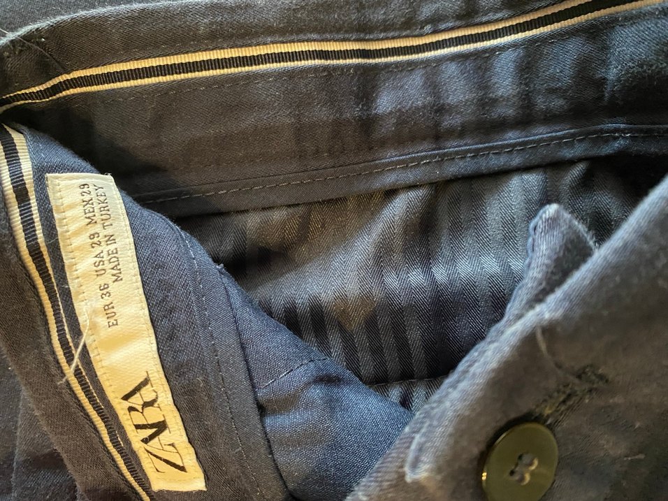 Erkek Lacivert  pantolon A kalite Zara - Görsel 4