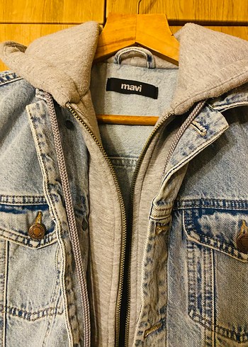 Mavi jeans erkek kot ceket S beden - Görsel 2