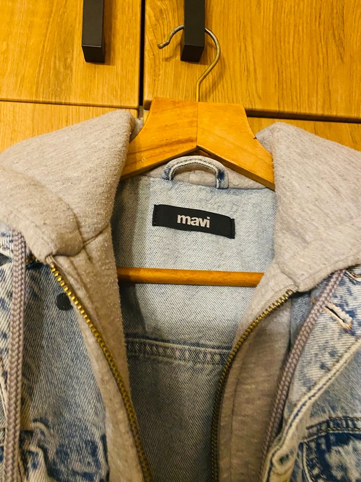 Mavi jeans erkek kot ceket S beden - Görsel 4