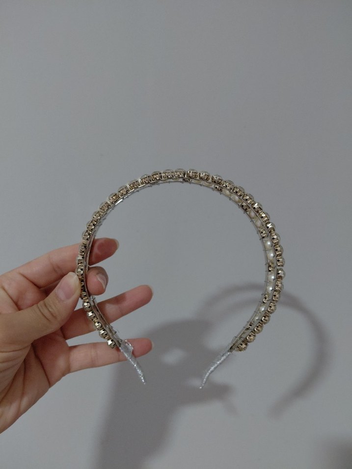 İnci ve Taşlı Metal Saç Aksesuarı - Görsel 2