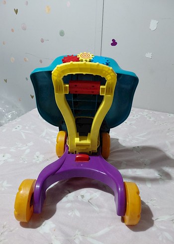 Renkli Mavi Oyuncak Araba yürüme arkadaşı - Görsel 5