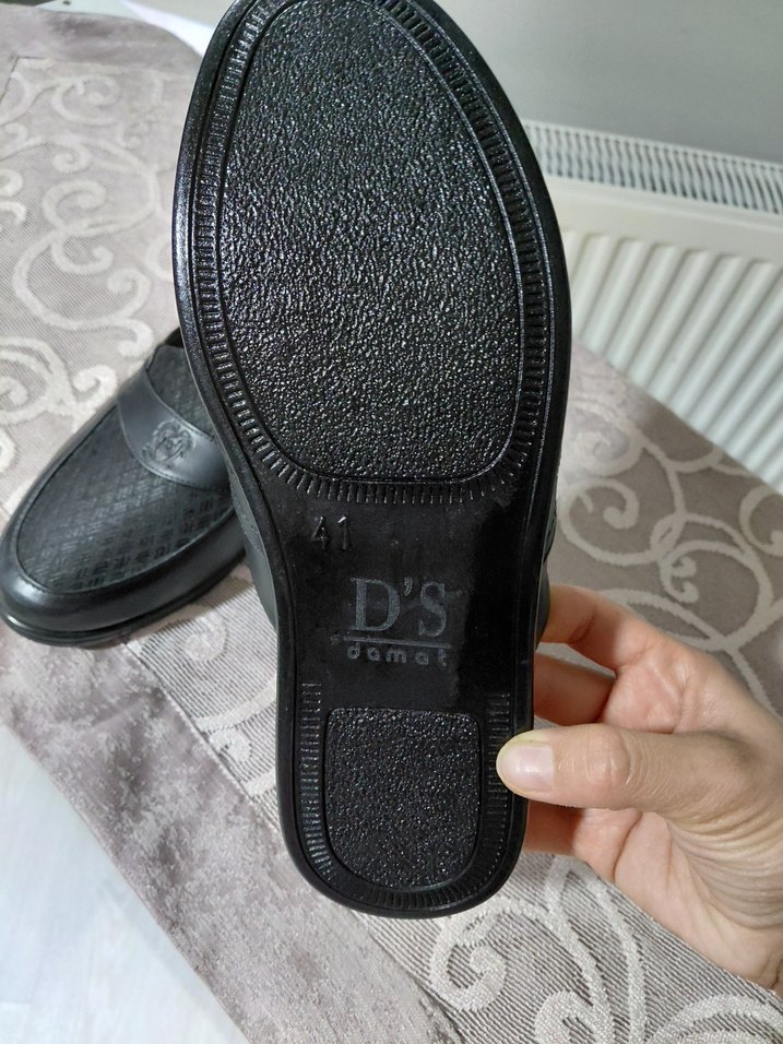 Klasik Siyah Tokalı Erkek Ev Terliği - Görsel 4