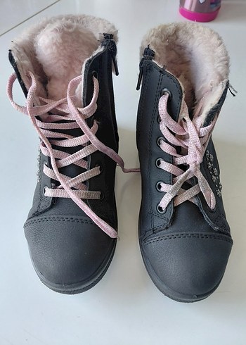 Kız Çocuk Gri Kürklü Botlar - Görsel 4