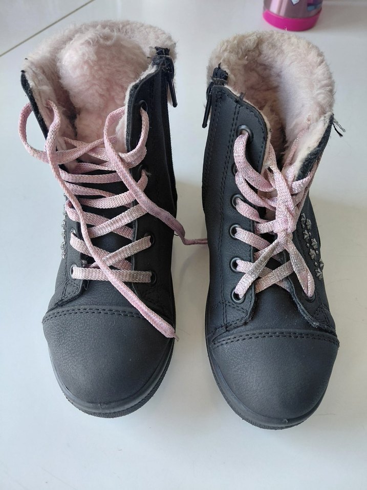 Kız Çocuk Gri Kürklü Botlar - Görsel 4