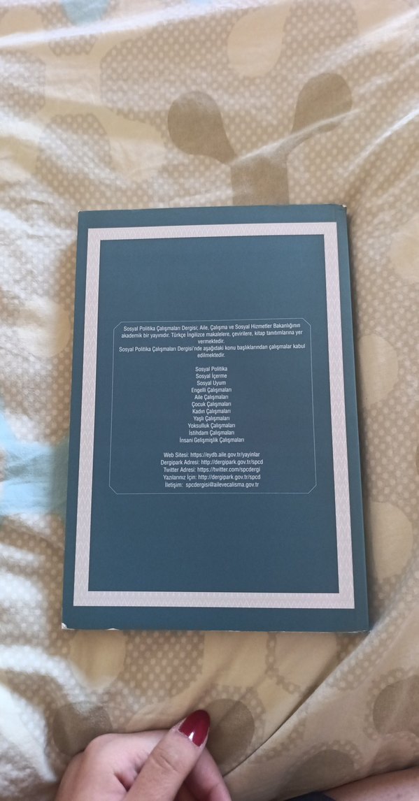 Sosyal Politika Çalışmaları Dergisi Özel Sayı 2020 - Görsel 2