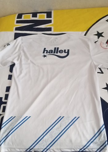 Fenerbahçe Erkek Beyaz Baskılı Kısa Kollu Fenerbahce forma