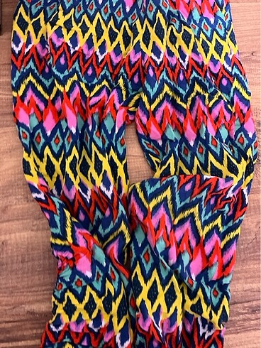 6 Yaş Beden çeşitli Renk İnce yazlık kumaş pijama altı