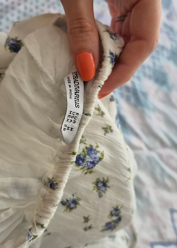 m Beden beyaz Renk Stradivarius Yazlık Elbise