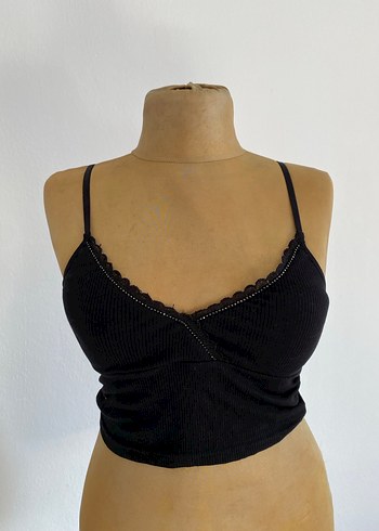 Siyah Gotik Midi Bralet