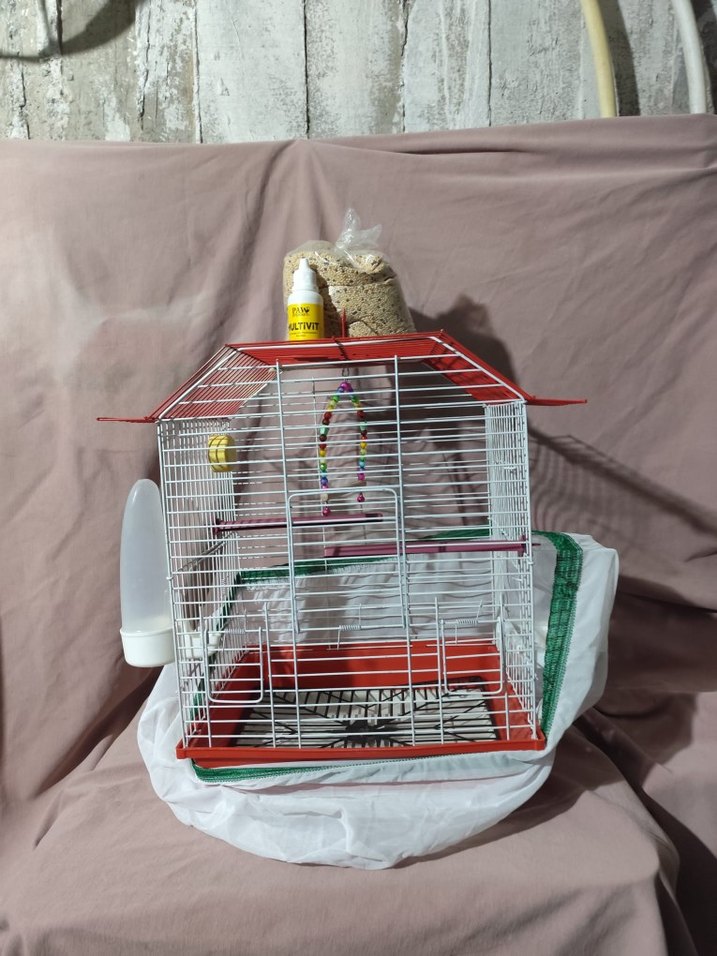 Küçük Kuş Kafesi ve Aksesuarları - Görsel 2