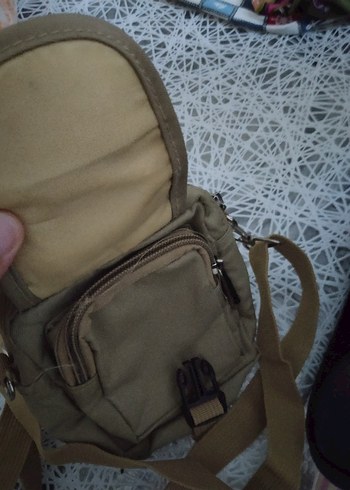 Bej Kemerli Erkek Omuz Çantası - Görsel 6