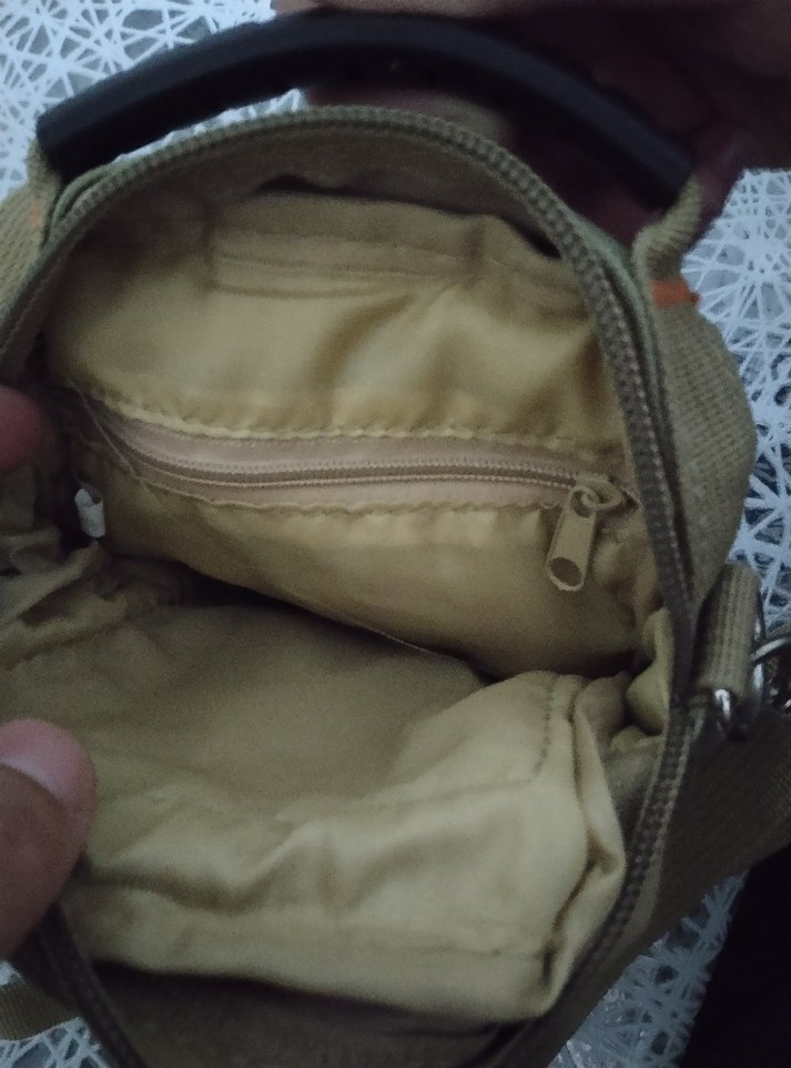 Bej Kemerli Erkek Omuz Çantası - Görsel 4