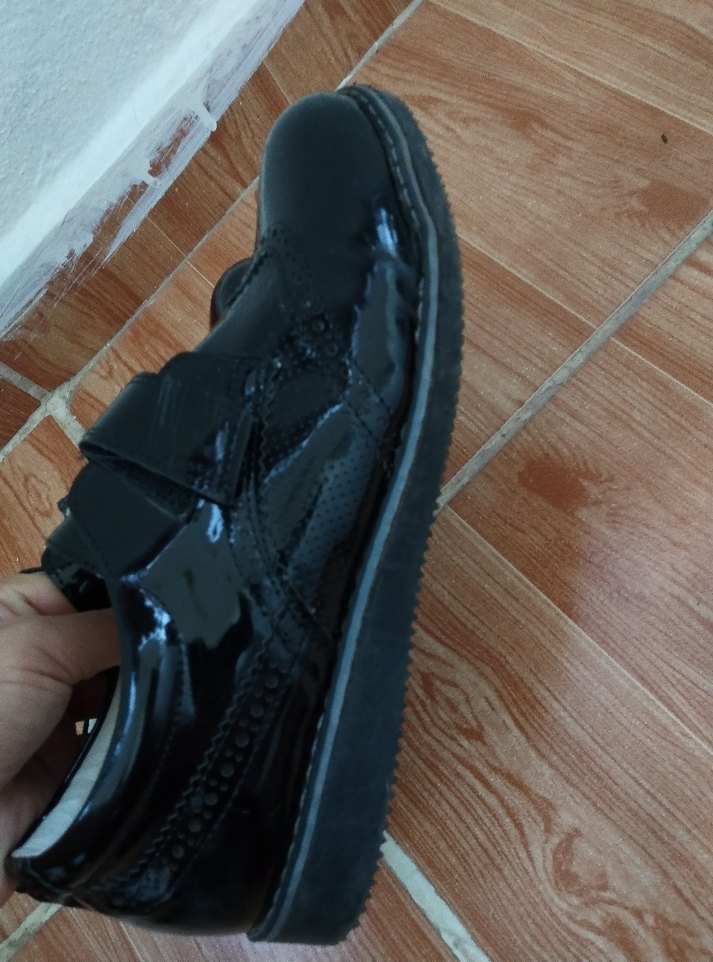 Koyu Siyahönü cırt cırtlı Erkek Çocuk Özel Ayakkabı - Görsel 2