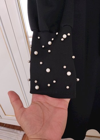 Diğer Uzun Siyah Gotik Kadın Elbise