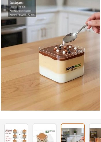 6 lı Tekrar Kullanılabilir Kapaklı Kap - Görsel 3