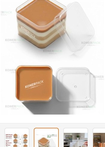 6 lı Tekrar Kullanılabilir Kapaklı Kap - Görsel 2