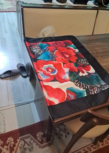 Diğer Çiçek Desenli Çok Renkli Bohem Kadın şal