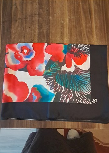 Çiçek Desenli Çok Renkli Bohem Kadın şal