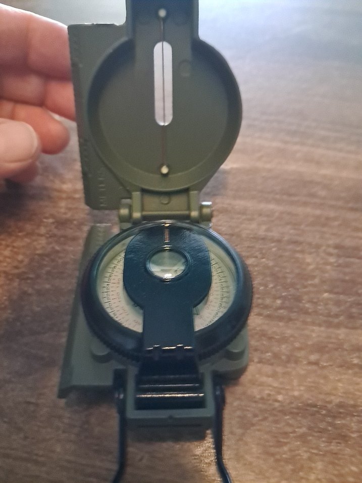 Koyu Haki Renkli Askeri Pusula - Görsel 2