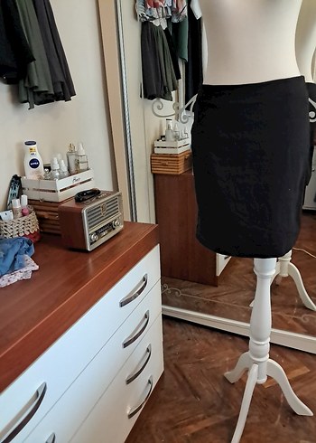Siyah Midi Kalem Etek