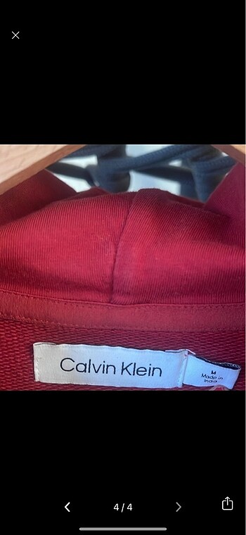 m Beden kırmızı Renk Calvin klein sweatshirt