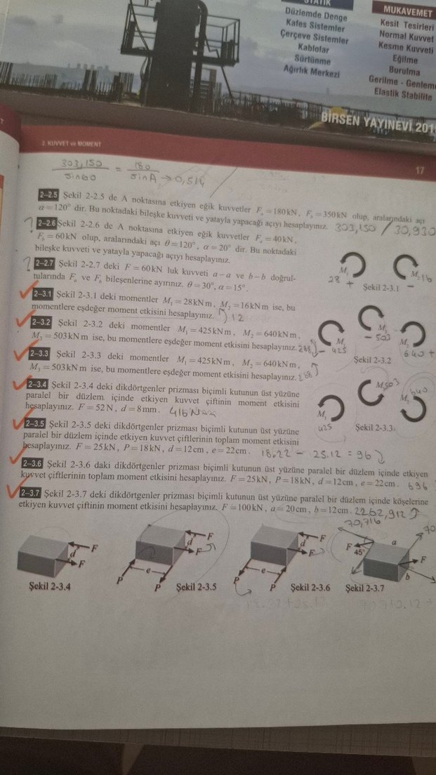 Statik-Mukavemet (Skaler Mekanik) - Mehmet H. Omurtag - Görsel 5