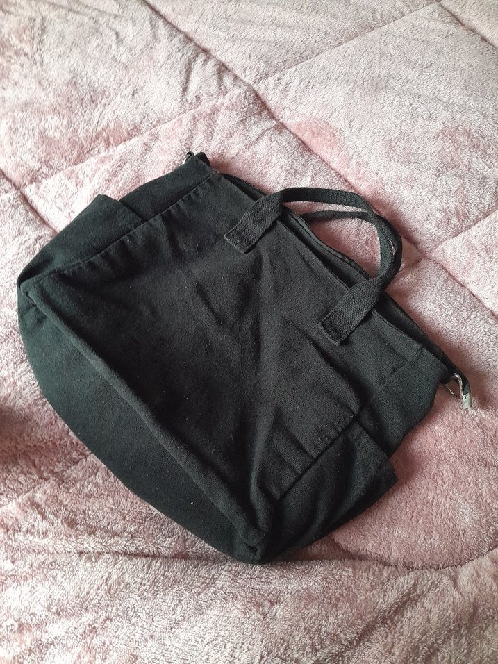 Fermuarlı Siyah Kadın Kışlık Çanta - Görsel 2