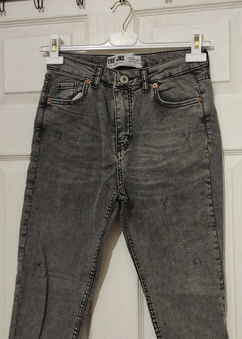 40 Beden Gri Skini Jean