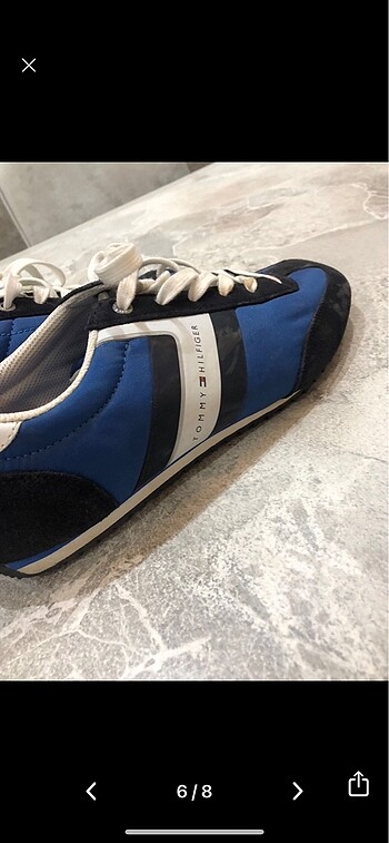 Tommy Hilfiger Mavi Spor Ayakkabı - Görsel 8