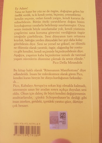 İnsanın Değeri Üzerine Söylev - Pico Della Mirandola