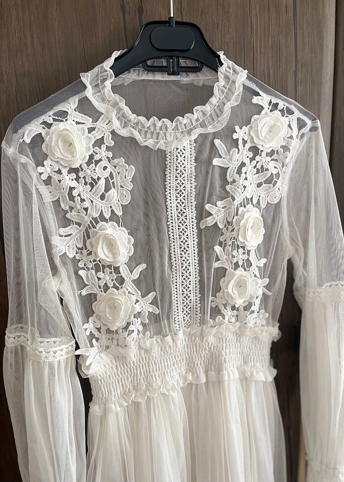 Beyaz elbise - Görsel 5