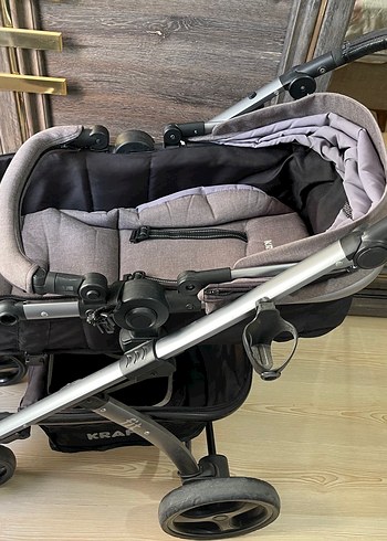 Gri Kraft Bebek Arabası - Görsel 4
