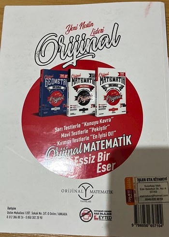 AYT Orijinal Matematik Soru Bankası - Görsel 4