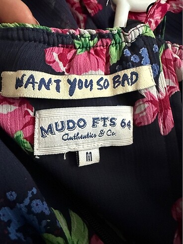 m Beden Mudo Fts64 Çiçekli elbise