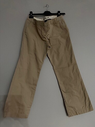 MANGO krem rengi pantolon