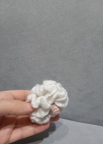 Beyaz Karanfil anahtarlık - Görsel 2