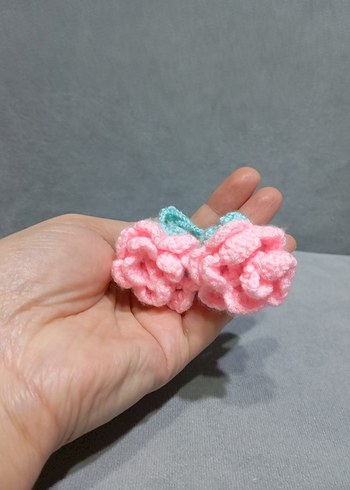 Pembe Püsküllü Bohem Kadın Anahtarlık - Görsel 2