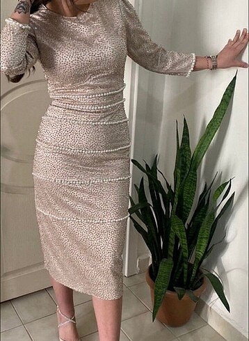 36 Beden Midi elbise