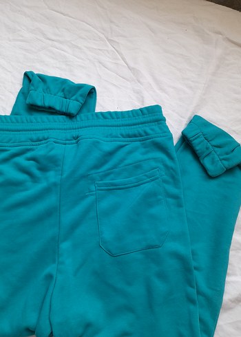 Turkuaz Rahat Kesim Eşofman Altı - Görsel 2