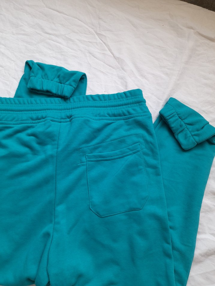 Turkuaz Rahat Kesim Eşofman Altı - Görsel 2