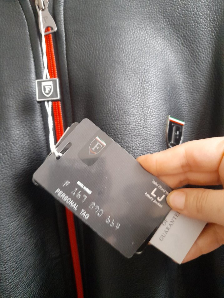 Siyah Deri Ceket, Fermuarlı, Uzun Kollu - Görsel 4