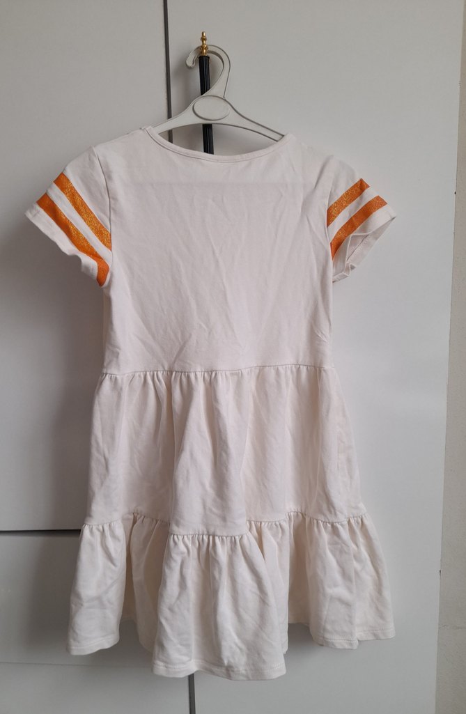 Kız Çocuk Kısa Kollu Piliseli Elbise - Görsel 2