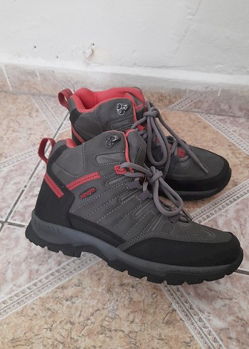 40 Beden Gri Bağcıklı Kadın Outdoor Ayakkabı