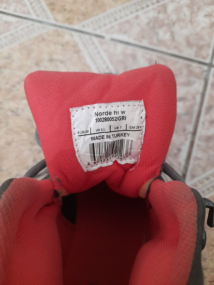 Gri Bağcıklı Kadın Outdoor Ayakkabı - Görsel 4