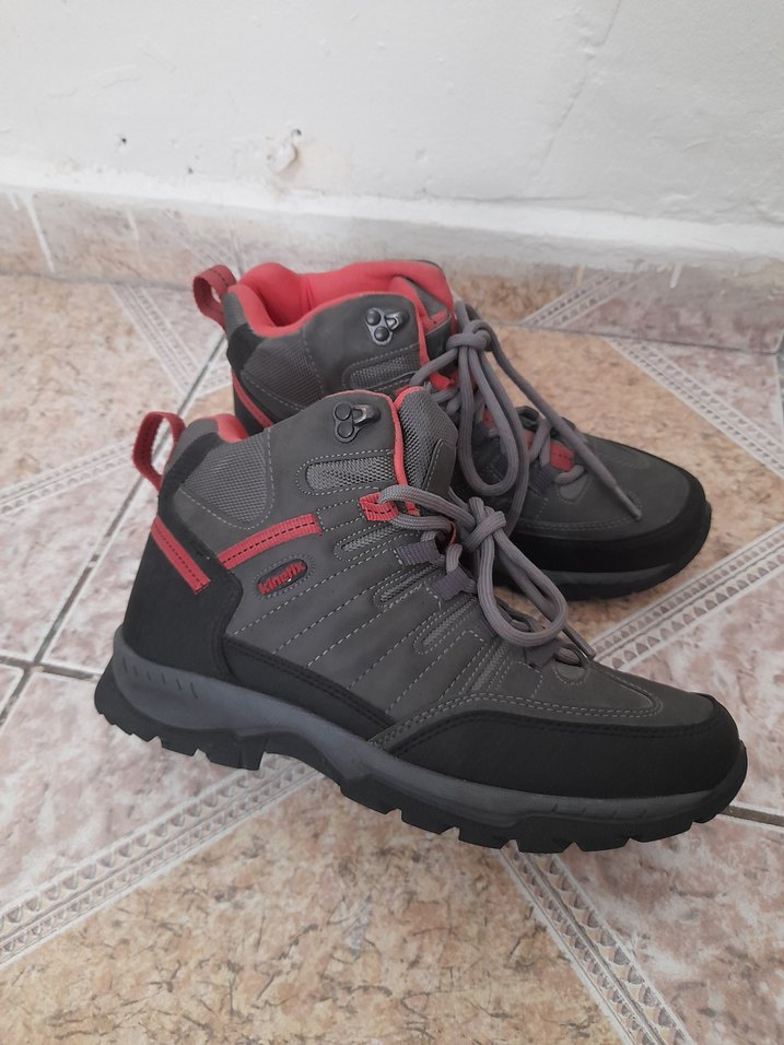 Gri Bağcıklı Kadın Outdoor Ayakkabı - Görsel 3