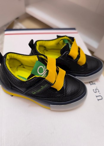 Benetton Sarı Bantlı Erkek Çocuk Spor Ayakkabı