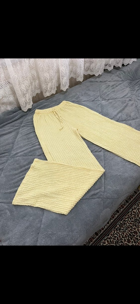 gofre kumaş Pantolon - Görsel 2