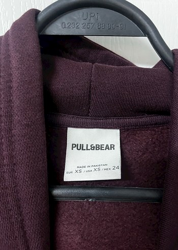 Kadın Bordo Kapüşonlu Sweatshirt - Görsel 2