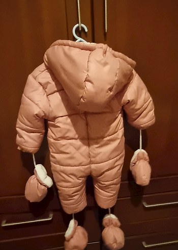 Sıfır Pembe Bebek Kozmonot Tulum 6 aylık 68 cm - Görsel 4