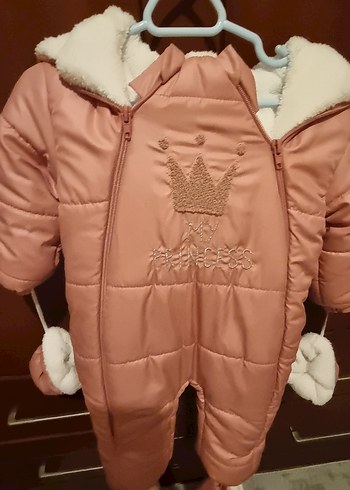 Sıfır Pembe Bebek Kozmonot Tulum 6 aylık 68 cm - Görsel 2